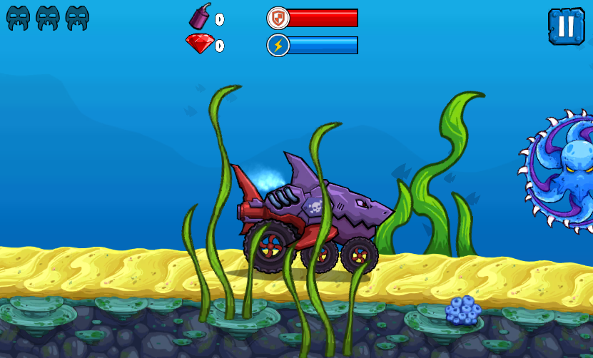 Car Eats Car: Underwater Adventure gameplay screenshot 1