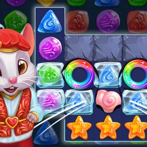 Strongblade fantasy match-3 puzzle game